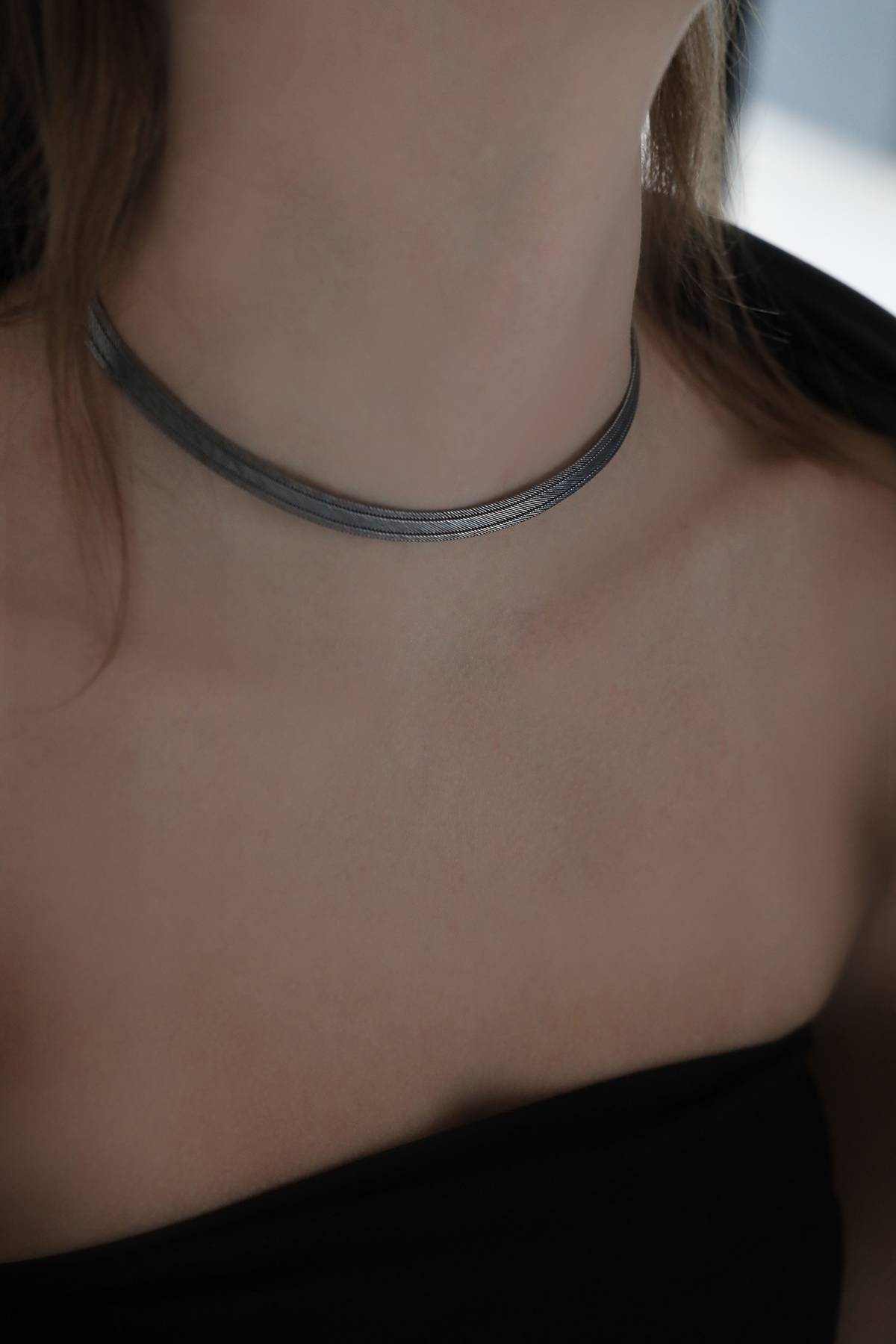 Elizi Trabzon Hasırı Titanyum Set - 3 Sıra