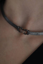 Elizi Trabzon Hasırı Titanyum Kolye - 3 Sıra Hitra